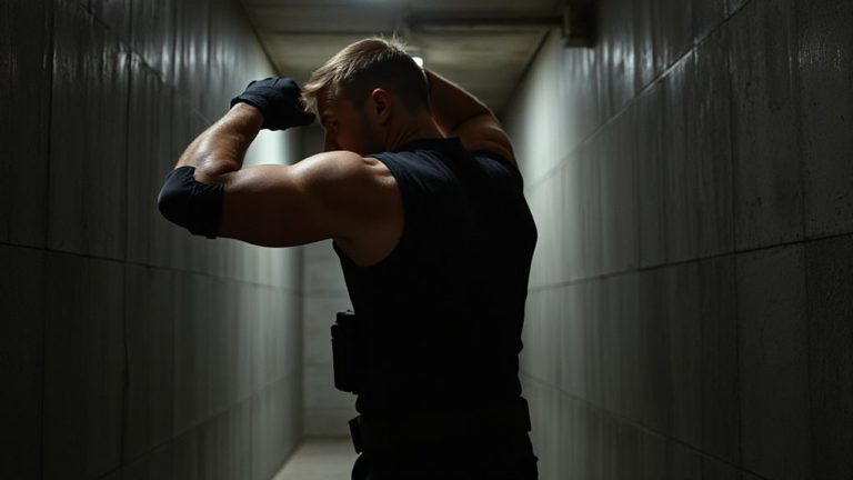 elbow strikes in close quarters