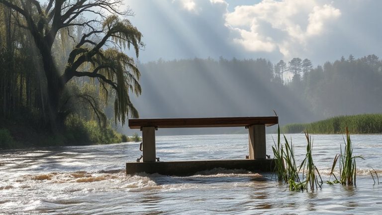 elevated benches prevent flooding