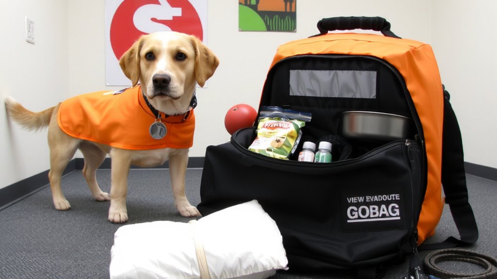emergency ready service animal pack