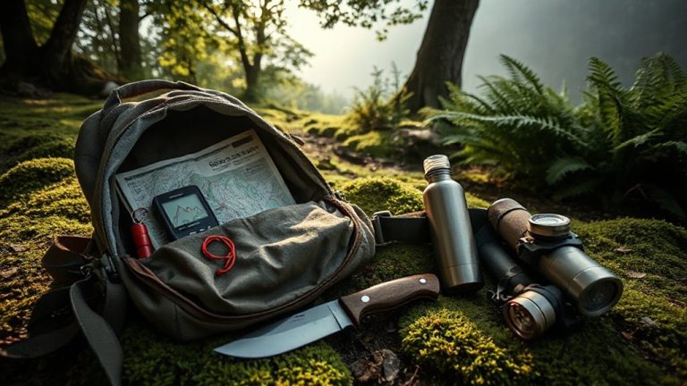 essential survival gear forest