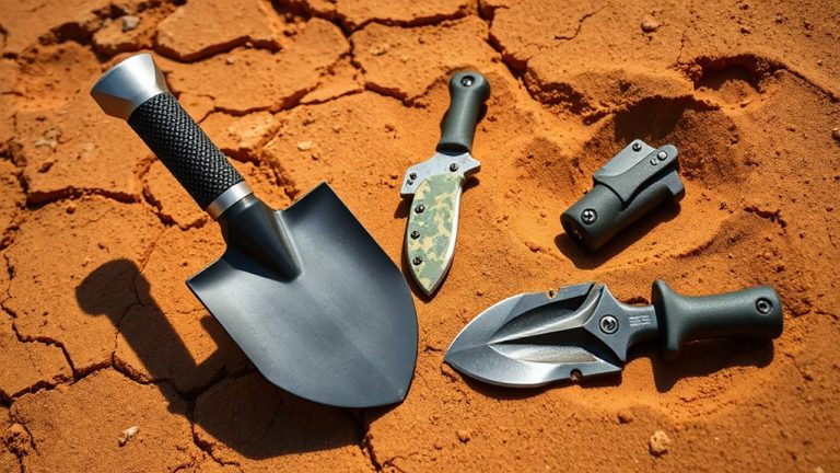 essential survival shovels outdoors