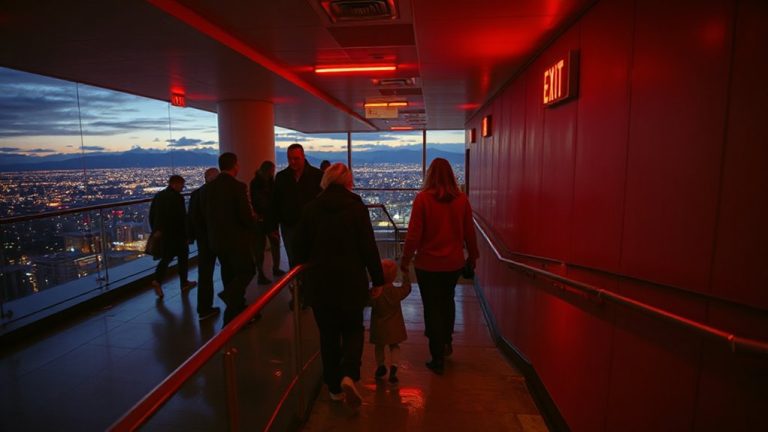 evacuate using stairwells quickly