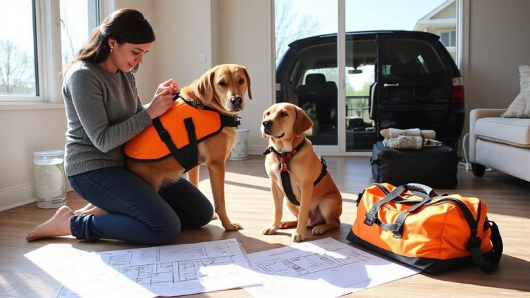 evacuation planning with service animal
