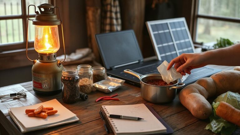 family off grid meal planning