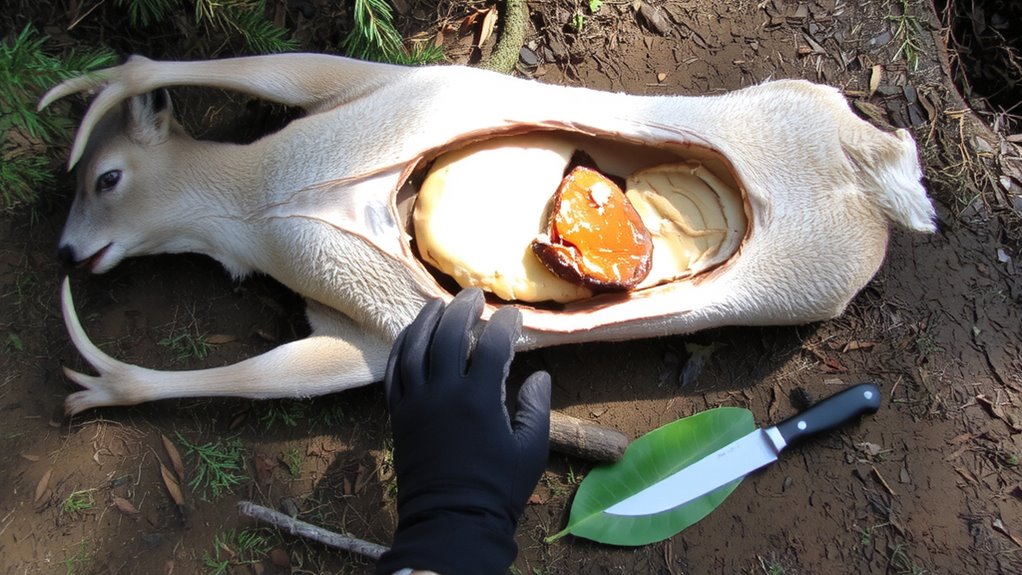 field dress immediately and carefully