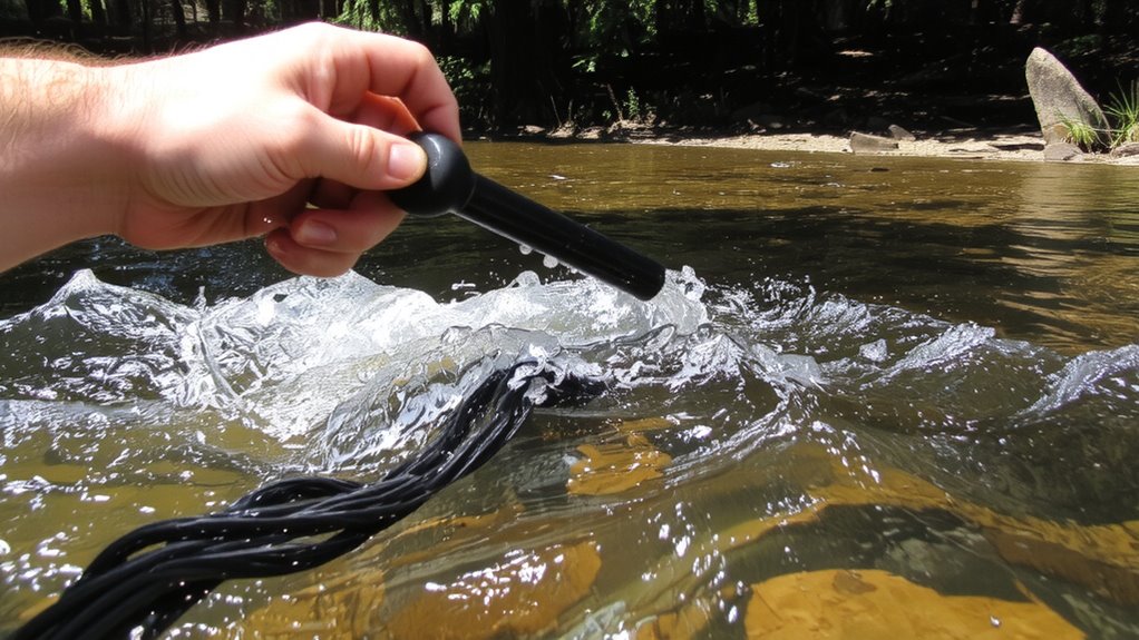 filter from flowing water