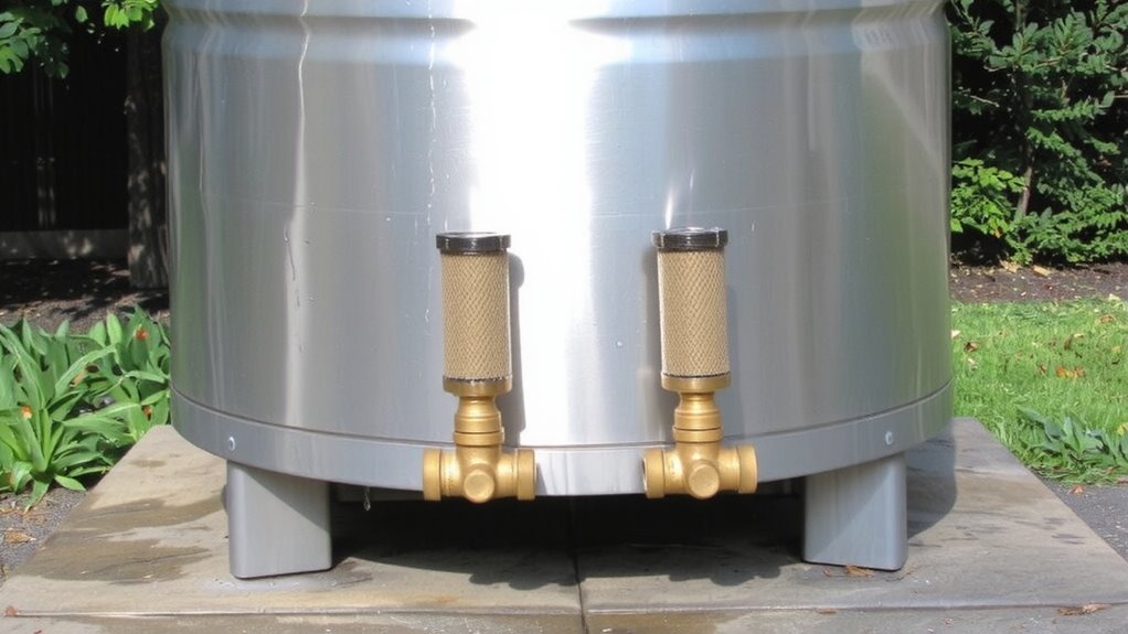 filtered outlet tank design