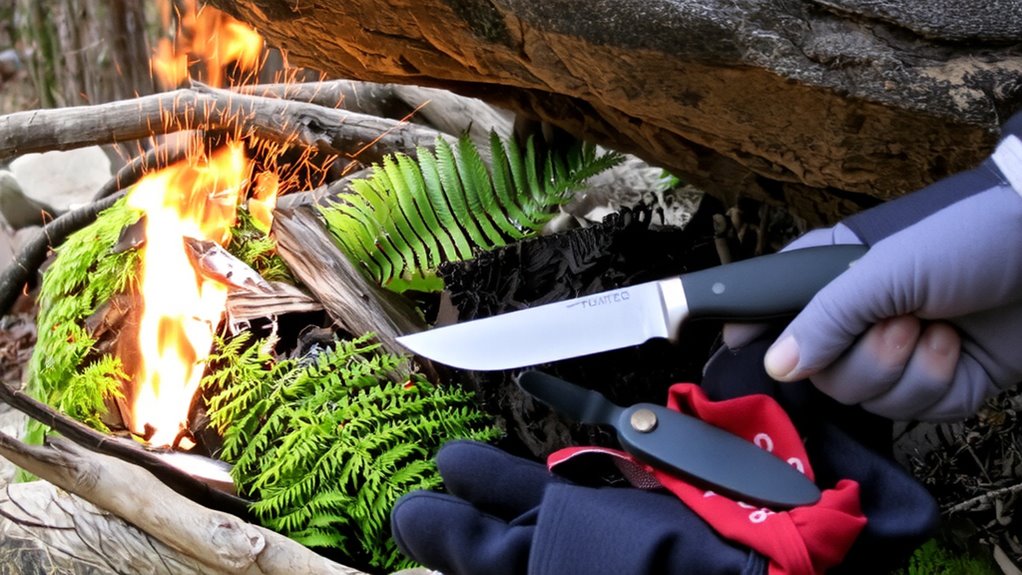 find dry tinder under canopies