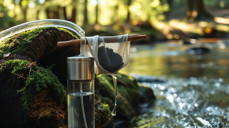 finding filtering rainwater wilderness