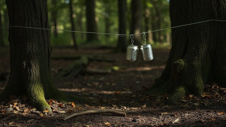 fishing line tin can alarms