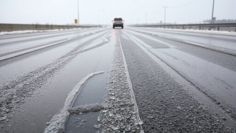 flash freezing road risk