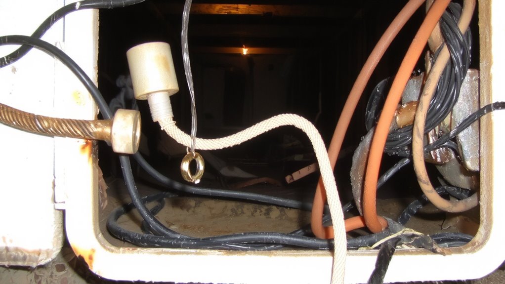 flickering smells discoloration warmth