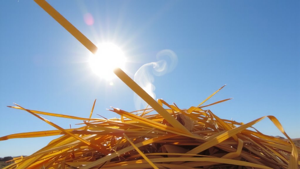 focus sunlight steadily on tinder