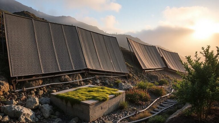fog harvesting water storage