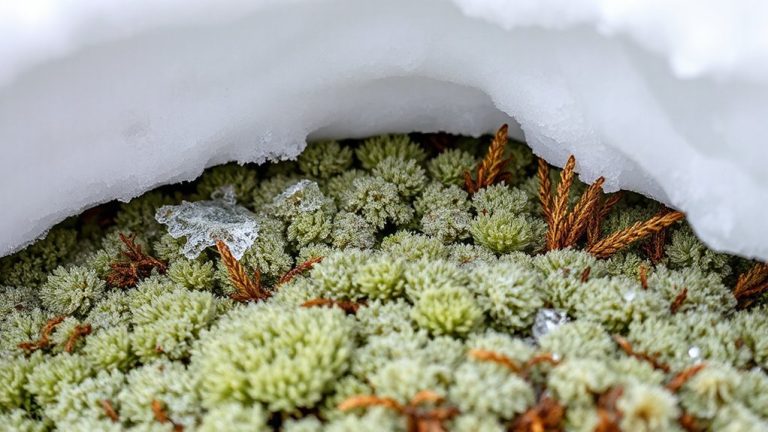 frozen tundra vegetation insulation
