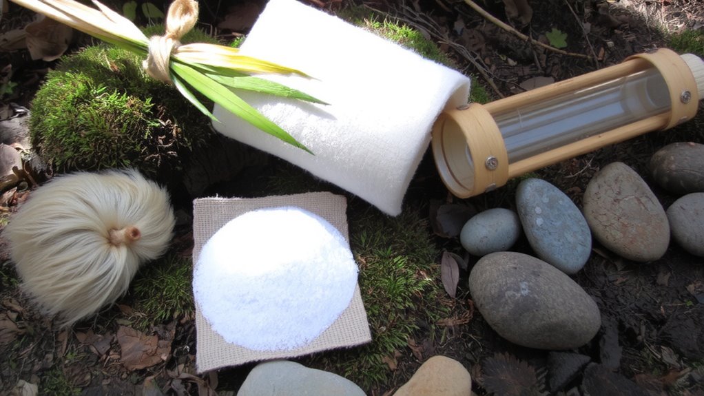 gather natural filtration materials carefully