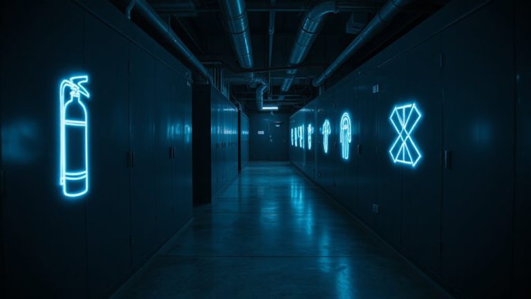glow paint marks equipment