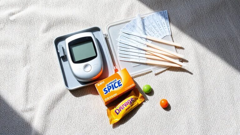 glucose testing and fast acting sugars