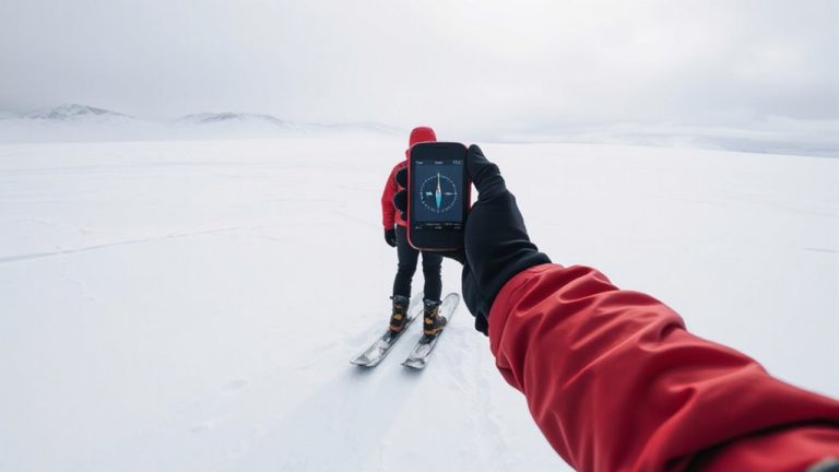 gps navigation across snowfields
