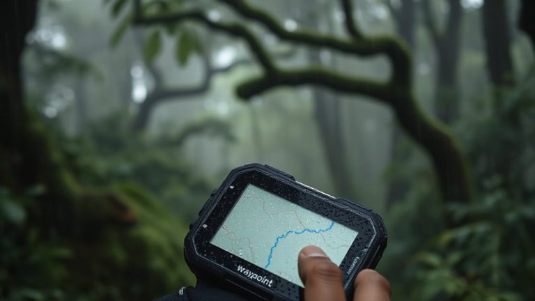 gps navigation in monsoon rain