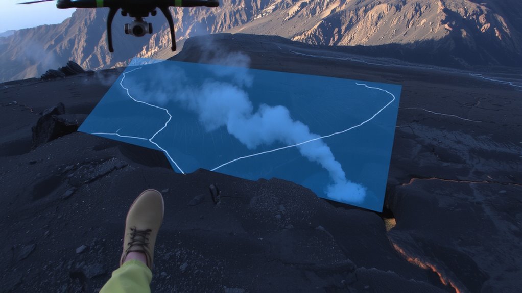 gps tracks volcanic hazards