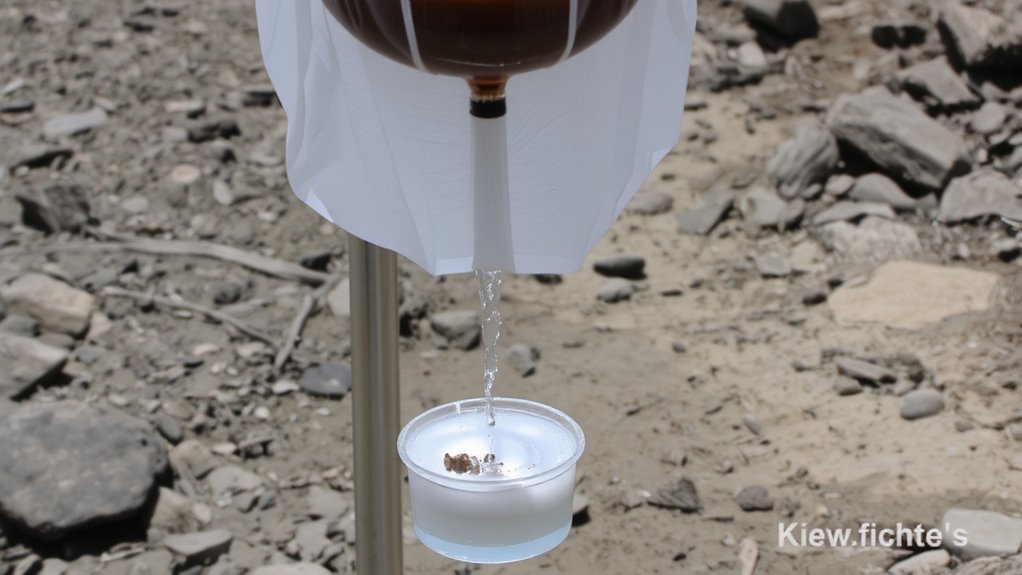 gravity powered water filtration system