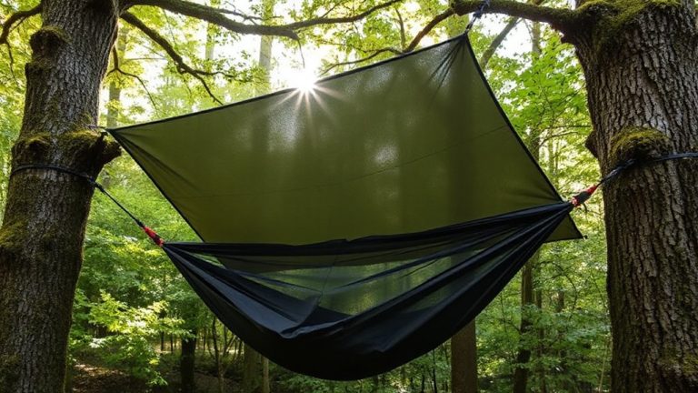hammock shelter with bug net and rain fly