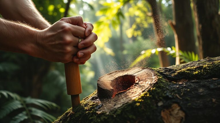 hand drill softwood fire