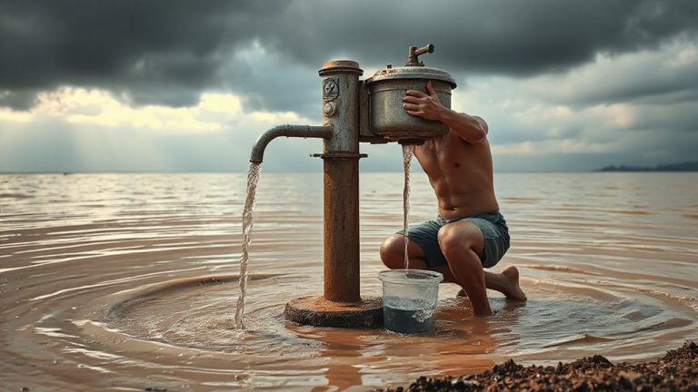 hand pump filter for flood zones
