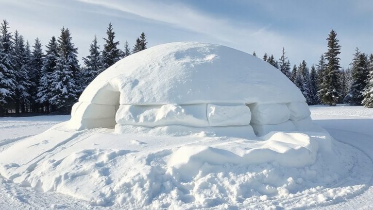 hardened snow quinzhee construction