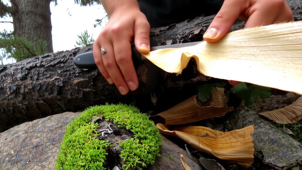 harvest inner bark carefully