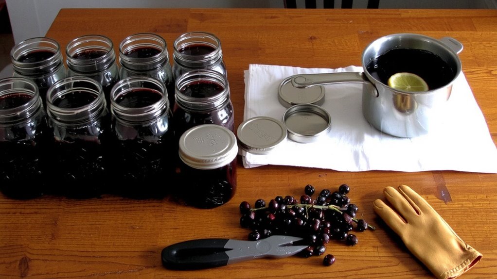harvest ripe elderberries safely