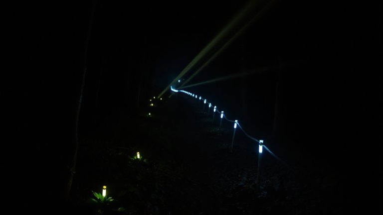 headlamp path marker evacuation