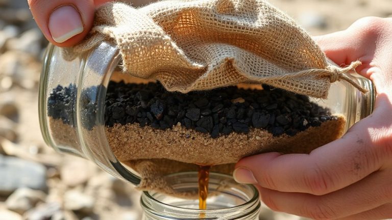 homemade sand sediment filter