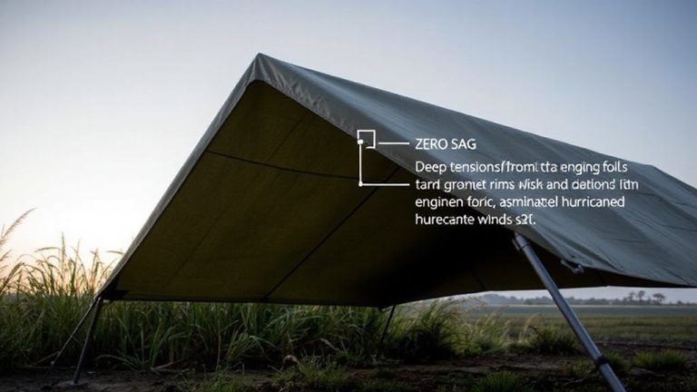 hurricane resistant tarp shelters