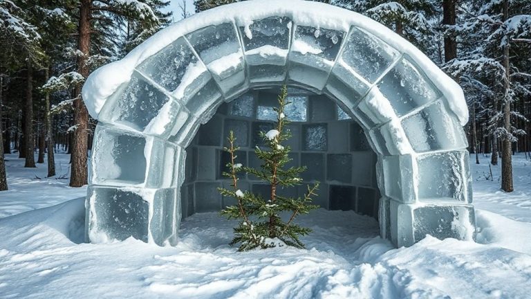 ice blocks shelter building