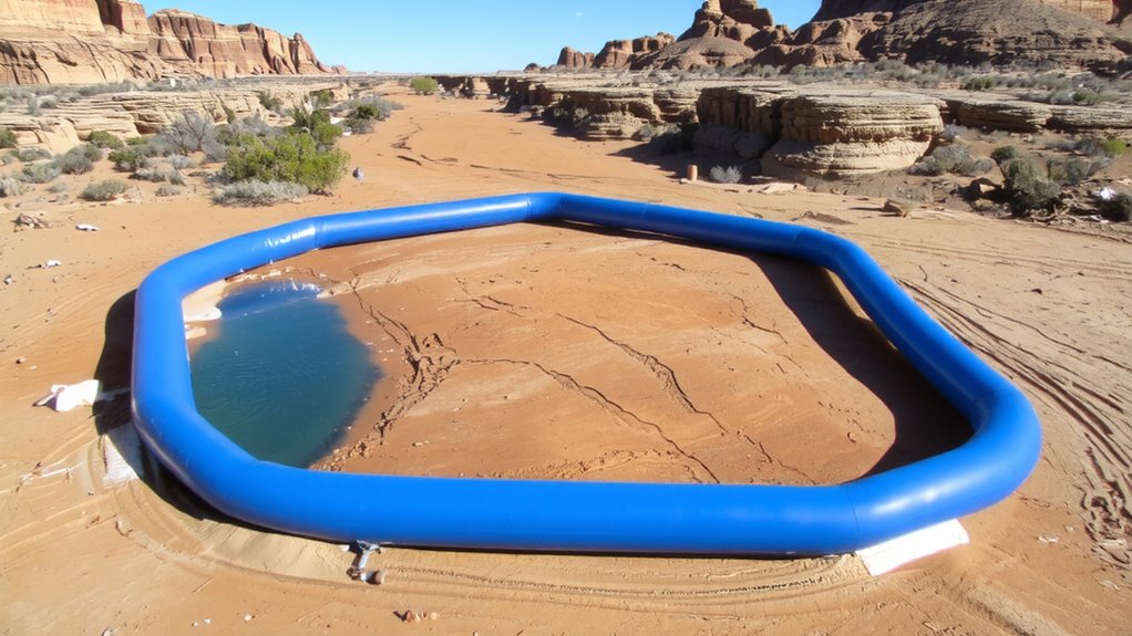 inflatable liner dam applications