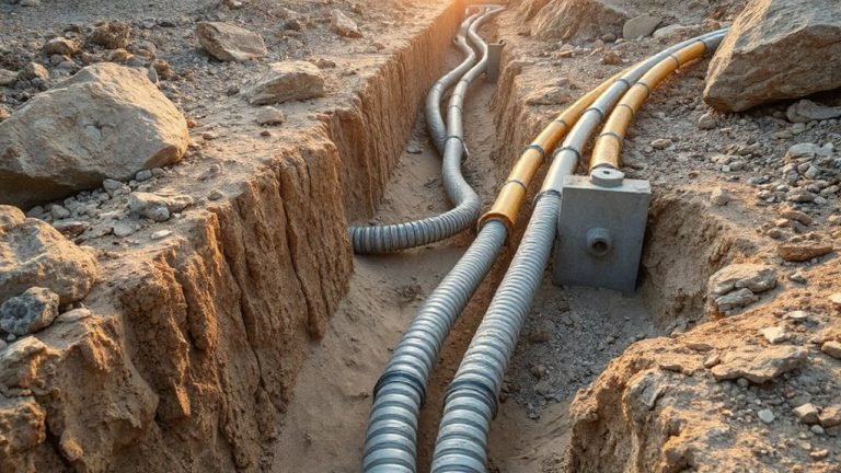 install seismic resistant underground conduits