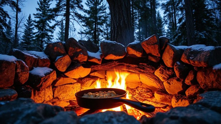 keyhole fire for cooking and heating