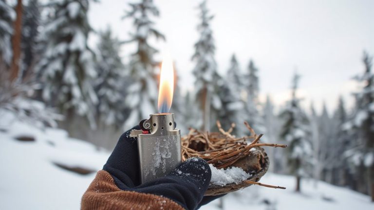 lighter fire in subzero