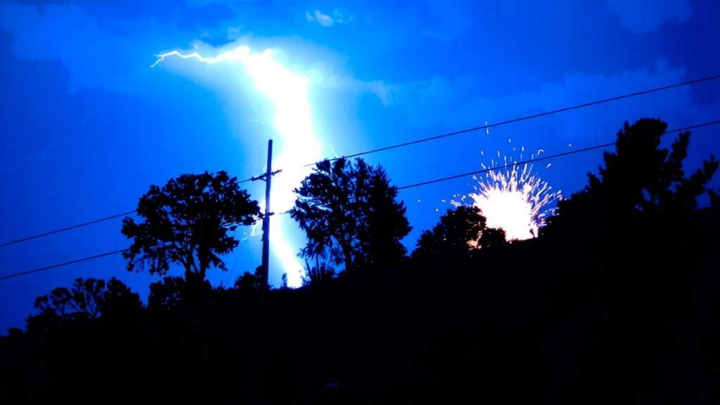 lightning induced power disruptions