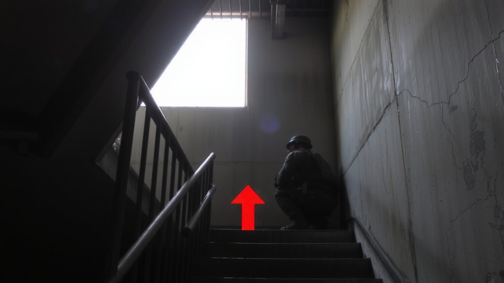 locate exits early