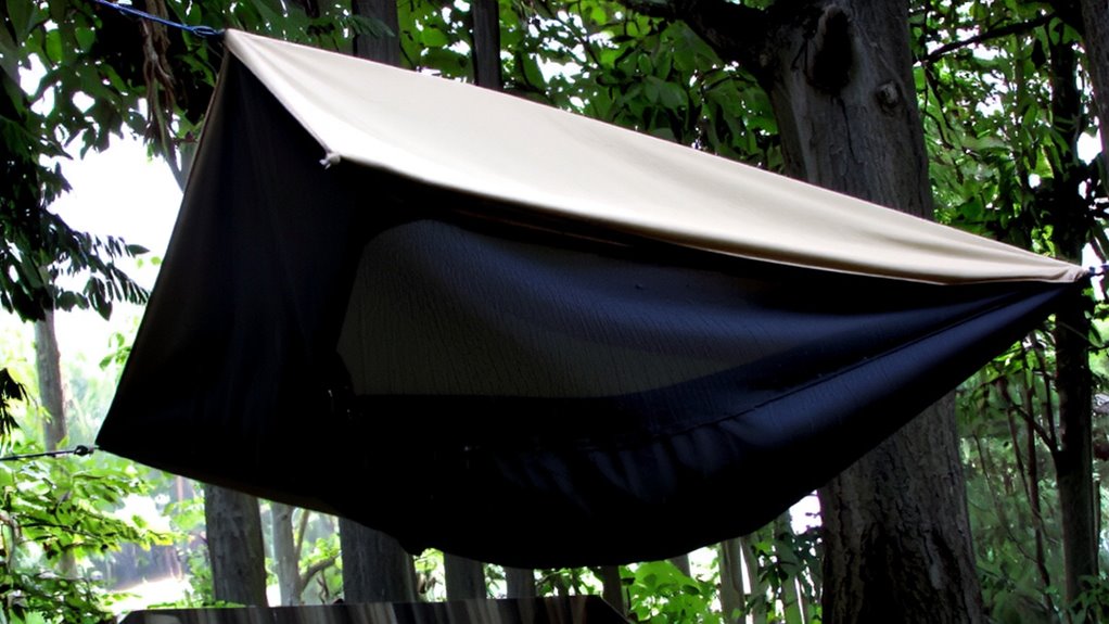 low profile wind resistant rain fly