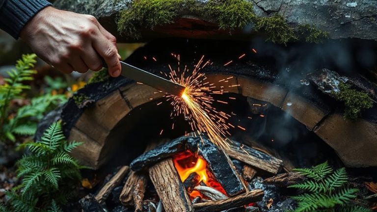 magnesium fire starter damp tinder