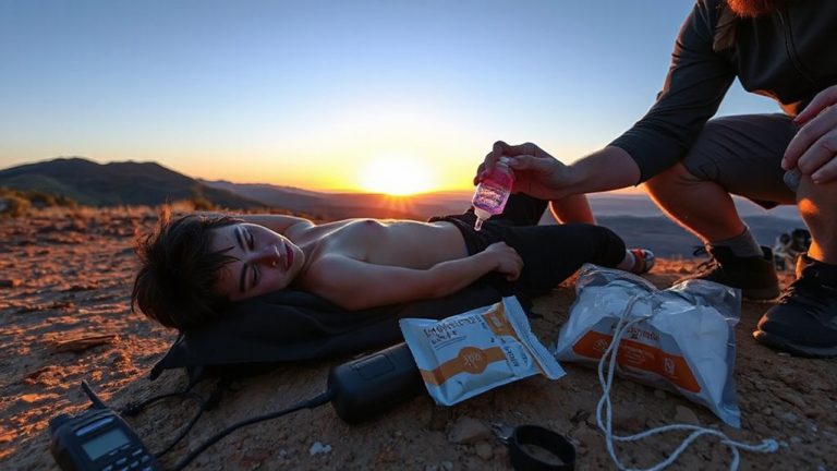 managing severe dehydration without immediate evacuation