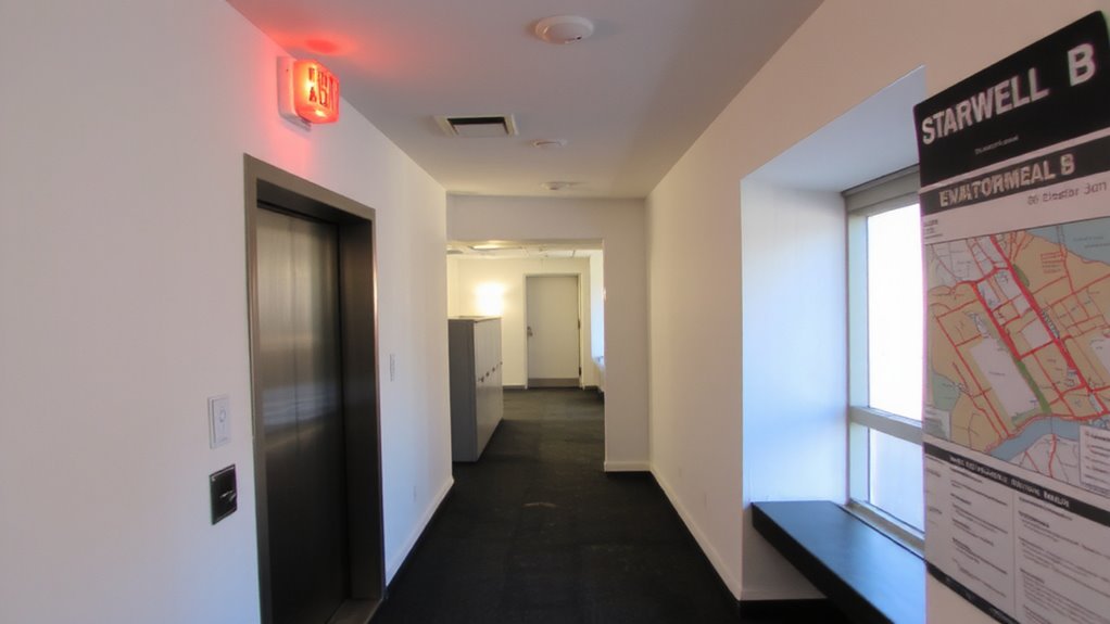 map your stairwell escape route