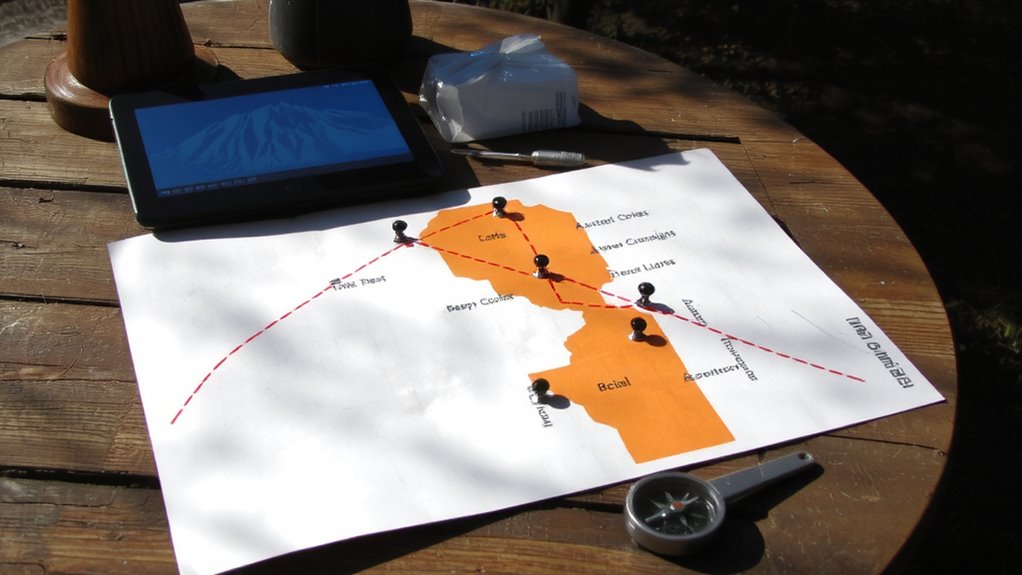 mark relevant waypoints clearly