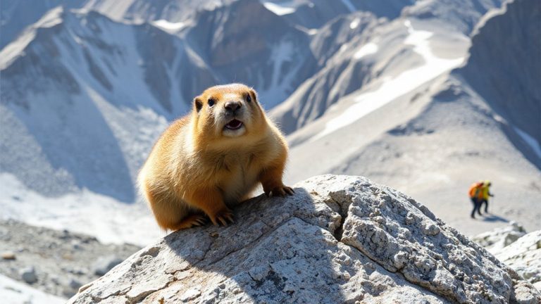 marmot alarm calls warn climbers