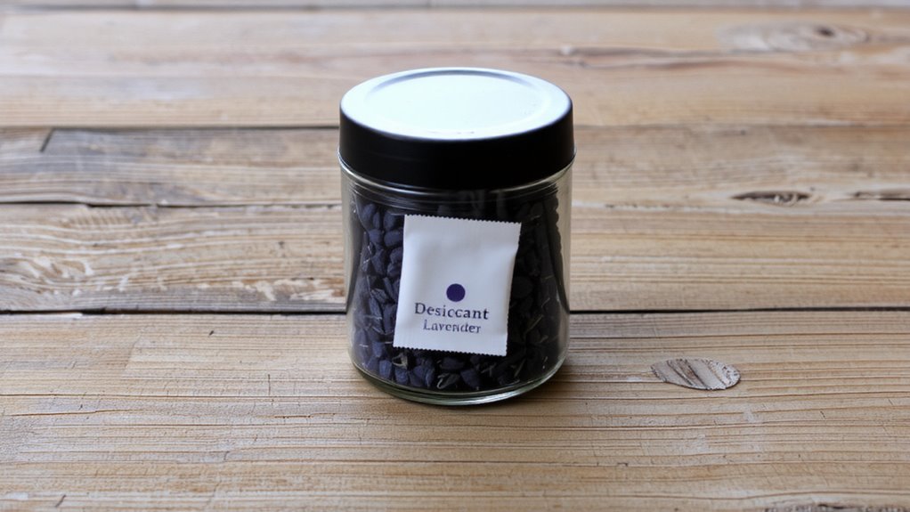match desiccant to jar size