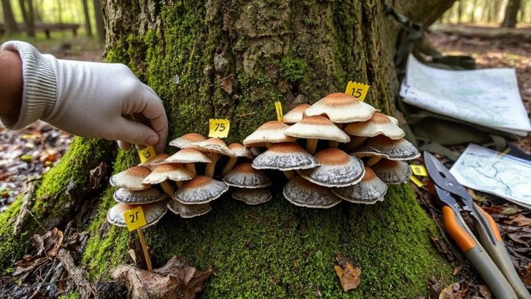 mid spring oyster mushroom foraging